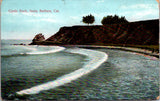 CA, SANTA BARBARA - Castle Rock with shoreline - 1911 postcard - 500863