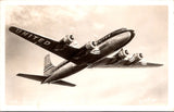 Plane postcard - UNITED Airlines Douglas DC-6 close up RPPC postcard - 500912
