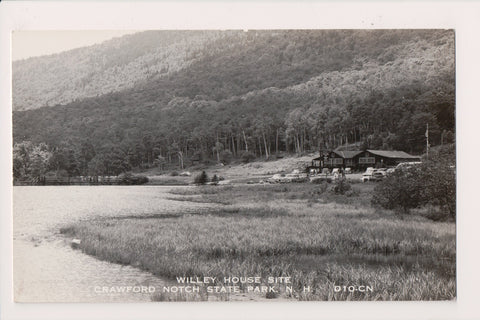 NH, CRAWFORD NOTCH - Willey House site RPPC postcard - 501136