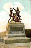 IL, CHICAGO - Fort Dearborn Massacre, Indian Monument closeup postcard - 501138