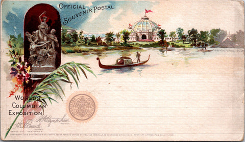 IL, Chicago - World Columbian Exposition Series 1, Design 6 - postcard - 606205
