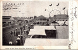 NY, SYRACUSE  - New York Fair, ferris wheel, buildings etc postcard - 606211