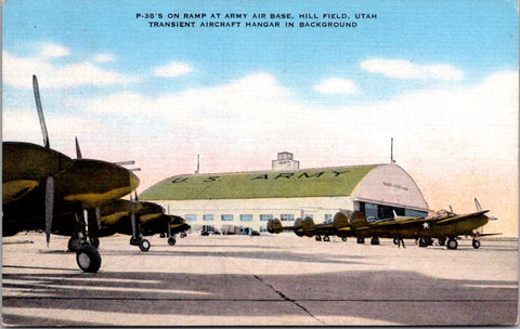 UT, HILL FIELD - Army Air Base Airport postcard - 800360