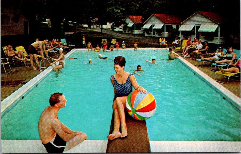 NY, LAKE GEORGE - Hillside Motel postcard - 800426