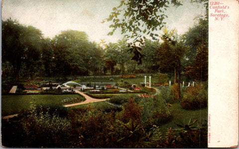 NY, SARATOGA - Canfields Park vintage postcard - 801015