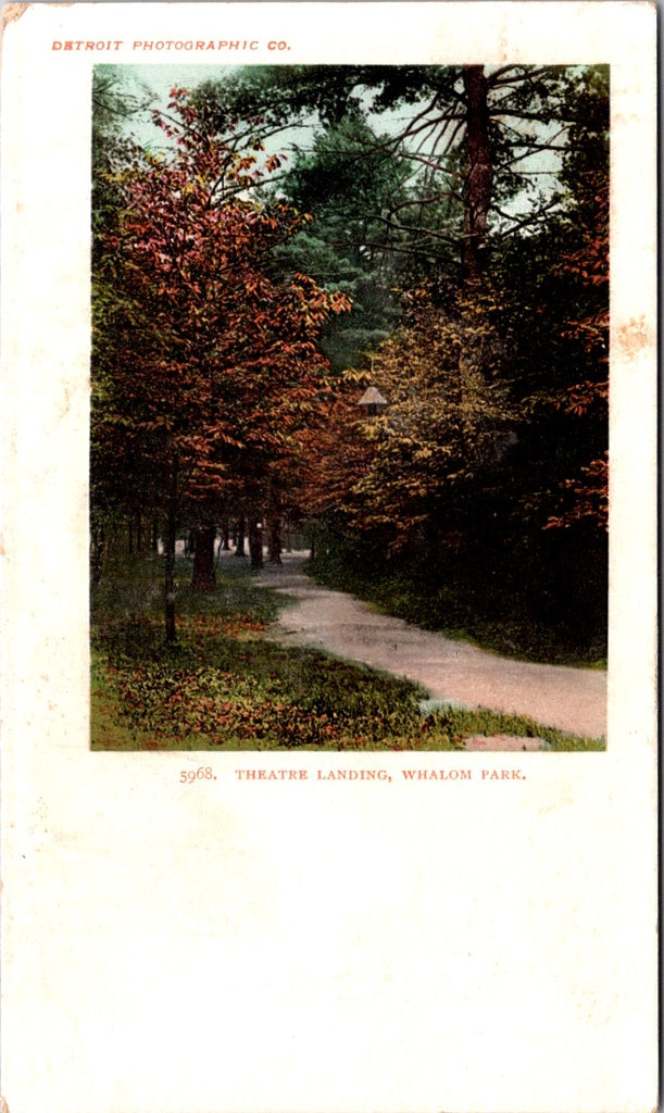 MA, FITCHBURG - Whalom Park, Theatre Landing - Detroit Photographic postcard - 801124