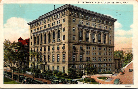 MI, Detroit - Athletic Club building postcard - A05022