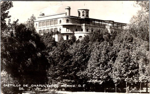 Foreign postcard - MEXICO CITY, Mexico - Castillo de Chapultepec RPPC - A06014