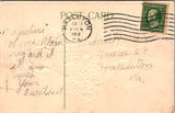Valentine postcard - To My Valentine - little girl in white dress, hat - A06043