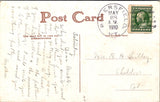 Animal - Cat or Cats postcard - puppy looking at 2 kittens - A06075