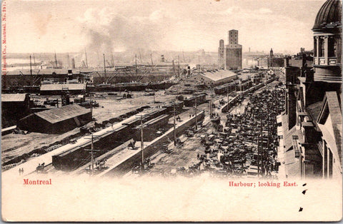 Canada - MONTREAL, QC - Harbor looking east - postcard - A06120