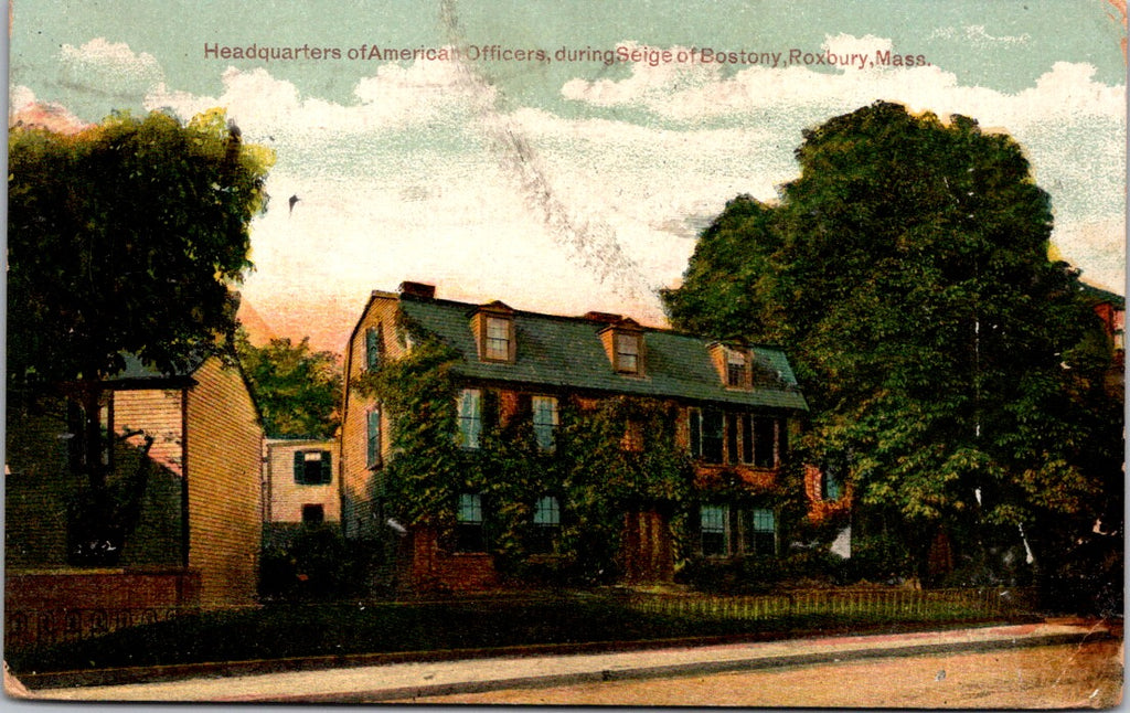 MA, Roxbury - Seige of Bostony Headquarter building postcard