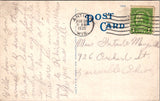 WI, Manitowoc - Washington Park, fountain - 1935 postcard - A06173
