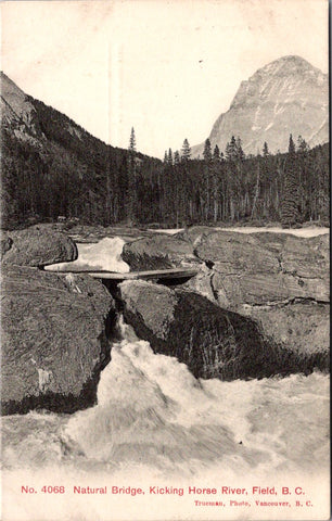 Canada - FIELD, BC - Kicking Horse River, Natural bridge postcard - A06430