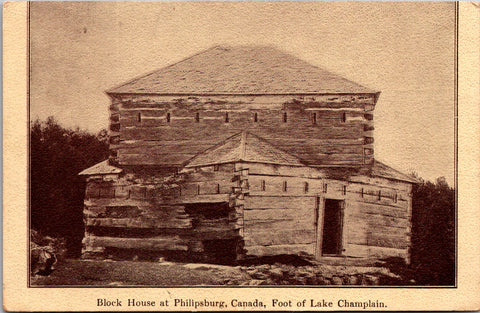 Canada - Phillipsburg, QC - Champlain Tercentennial 1909 - Block House - A06795