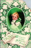 St Patrick - St Patricks Day - Baby Irish - Clapsaddle postcard - A06956