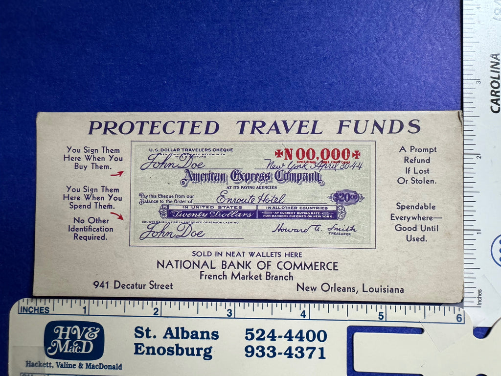 LA, NEW ORLEANS - National Bank of Commerce advertising blotter - A12107