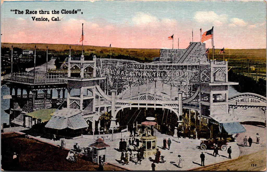 CA, VENICE - Race thru the Clouds, concession stands (original SOLD) A12117