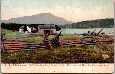 NY, EAGLE BAY - Ned Buntline home, Blue Mountain postcard - A12145