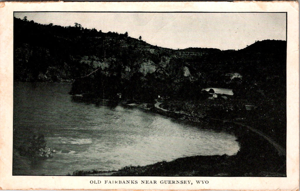 WY, GUERNSEY - Old Fairbanks near - 1908 postcard - A12158