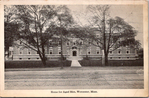 MA, WORCESTER - Home for Aged Men - Frank Swallow postcard - A12206