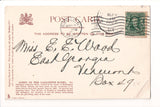 NY, BUFFALO - Lafayette Hotel Lobby, people, counter etc postcard - A12225
