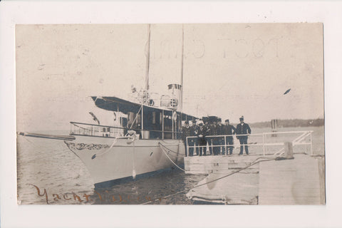 Ship Postcard - VALCOUR, yacht  - 1909 RPPC postcard - A12329