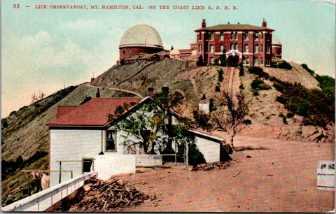 CA, MT HAMILTON - Lick Observatory, house on the Coast Line SPRR postcard - A125