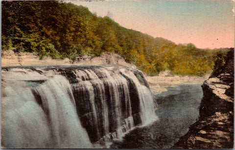 NY, CASTILE - Letchworth State Park - Upper Falls postcard - A17004