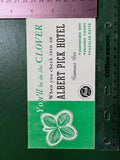 Misc - ALBERT PICK HOTEL - advertising blotter - A17107