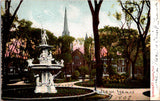 NY, SYRACUSE - Fayette Park and fountain vintage postcard - A17160