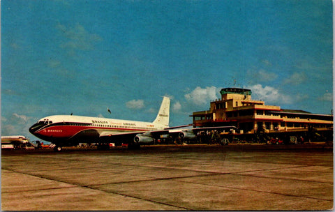 Plane postcard - BRANIFF Airways at Tocumen, Panama airport - A17187