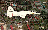 Military - US Air Force Jet #00555 on tail - vintage postcard - A17189