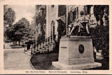 MA, CAMBRIDGE - John Harvard Statue close up postcard - A17394