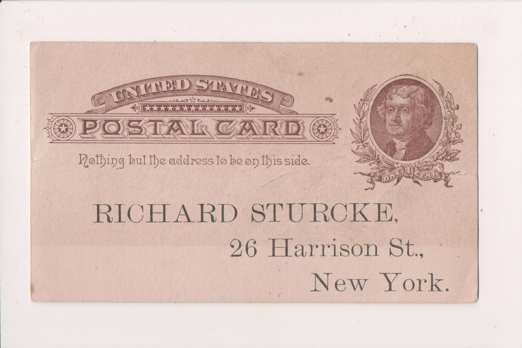 NY, NEW YORK - 188_ Postal Card, Richard Sturcke - A19056