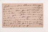 TX, SAN ANTONIO - El Heraldo on back - 1891 Postal Card (original SOLD) A19077