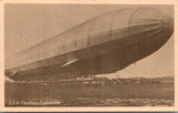 Zeppelin postcard - L1 in Hamburg-Fublsbuttel close up - A19353