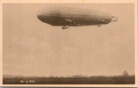 Zeppelin postcard - a flying zeppelin, but not identified close up - A19358