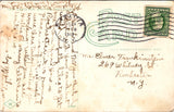 NY, BATAVIA - Municipal Building, car and Hearst? wagon postcard - A19434