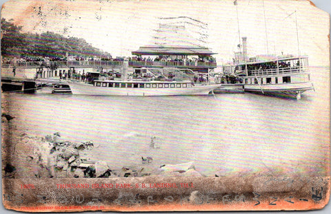 NY, THOUSAND ISLAND Park - S B Landing Till, boats etc (original SOLD) A19470