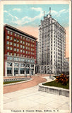 NY, Buffalo - Telephone and Iroquois buildings postcard - A19476