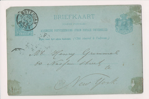Foreign postcard - AMSTERDAM, Netherland - 1892 Post Card - A19604