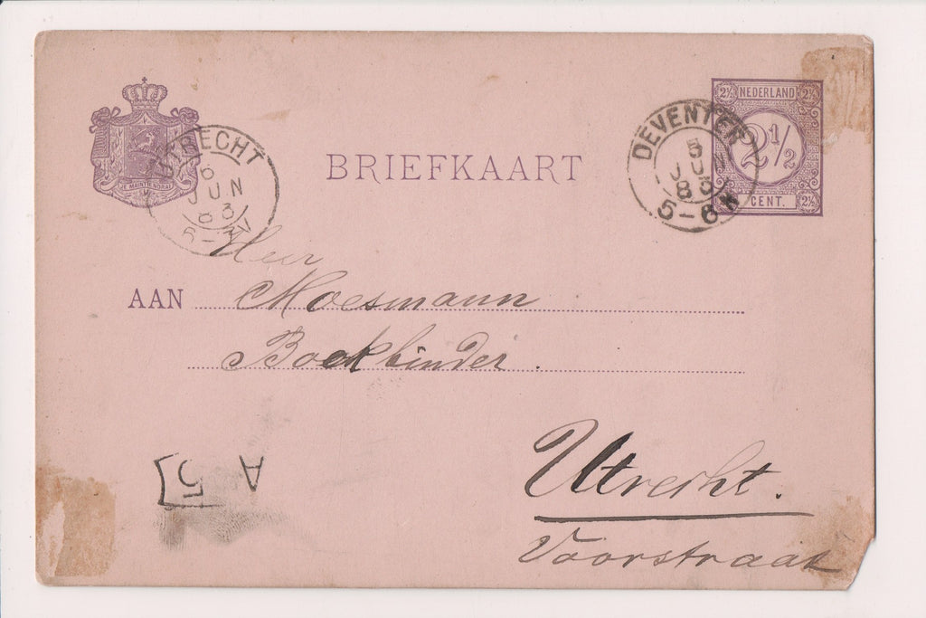 Foreign postcard - DEVENTER, Netherland - 1883 Post Card - A19607