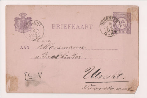 Foreign postcard - DEVENTER, Netherland - 1883 Post Card - A19607