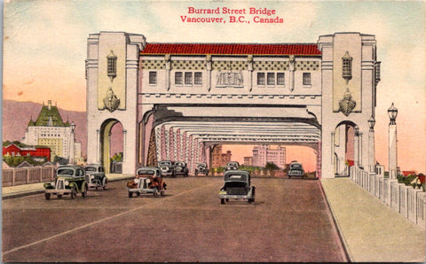 Canada - VANCOUVER, BC - Burrard Street Bridge postcard - B04170