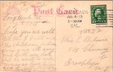 CA, LONG BEACH - Hotel Virginia from seashore - white spoked wheeled car - B0432