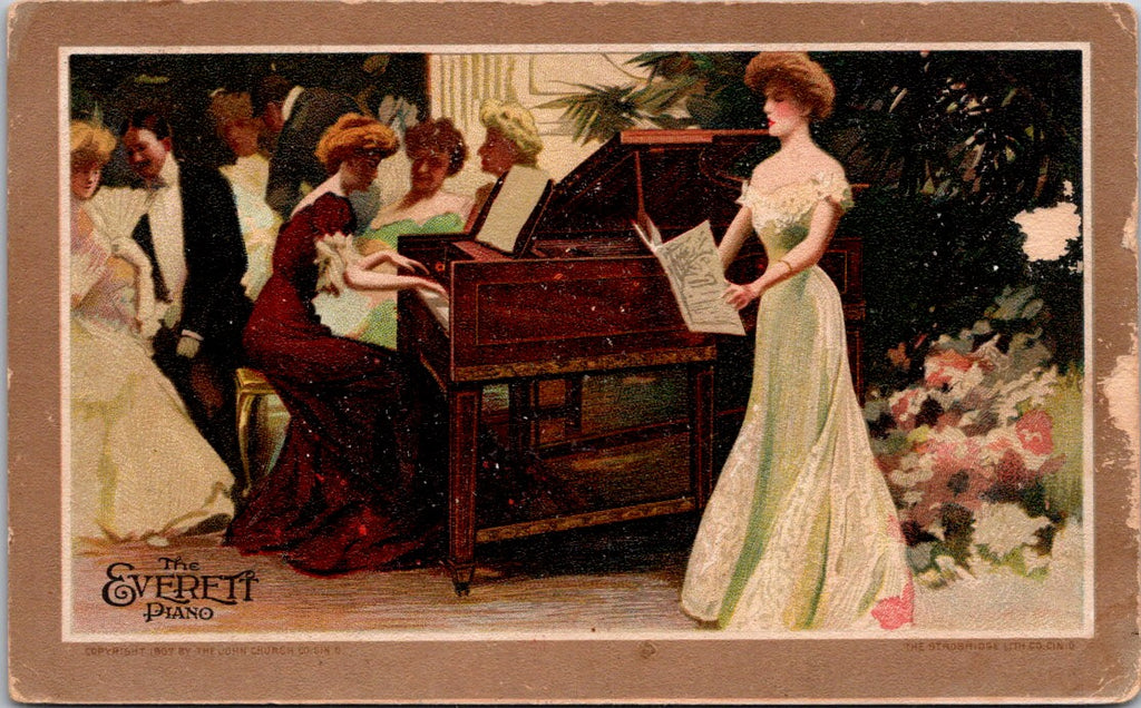 MI, GREENVILLE - J L Thompson Music House - Everett Piano advertismemt - B05283