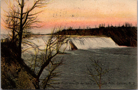 NY, COHOES - Cohoes Falls -P J Shea (original SOLD) B06101