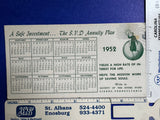 PA, Girard - Society of the Divine Word - 1952 Calendar Blotter - B06269