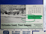 VT, Burlington - Chittenden County Trust Co - 1952 Calendar Blotter - B06272